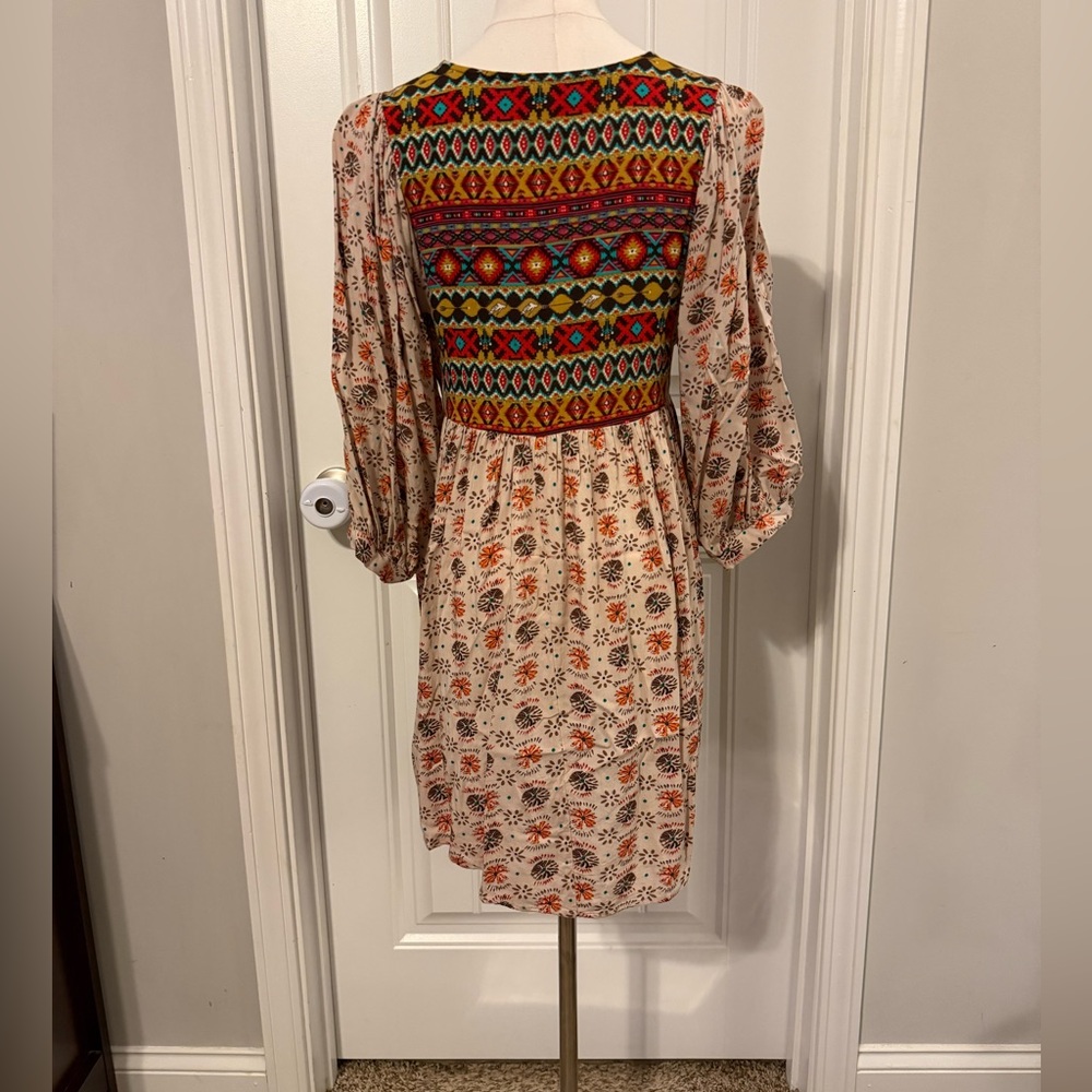 Umgee Colorful Aztec Print Mini Dress - Picture 4 of 11